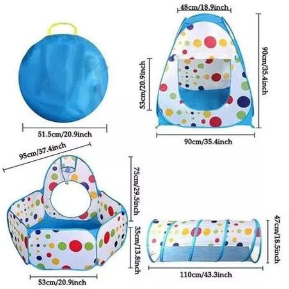 Parque Infantil Con Tunel De Aventuras