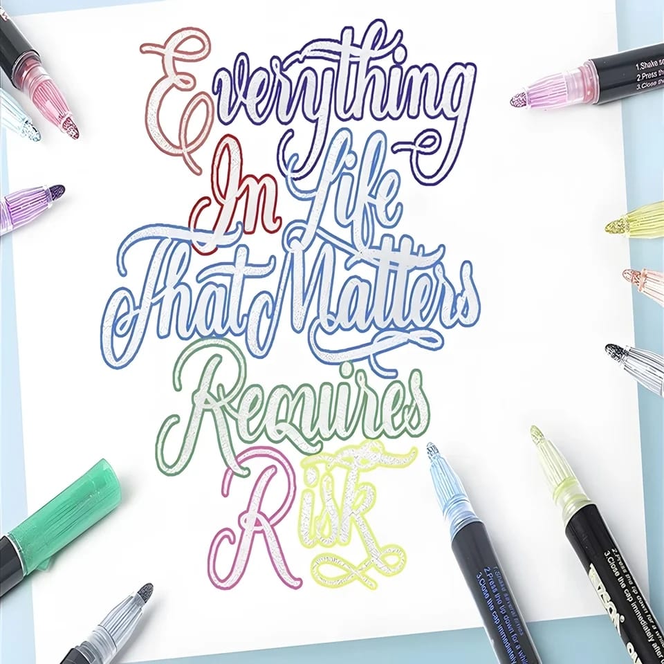 Marcador Con Contorno 24 Pcs