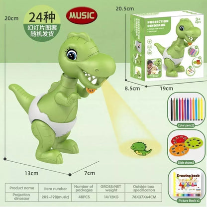 Dinosaurio Proyector Didactico Con Sonid